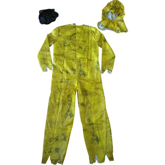 Spirit Halloween Biohazard Unit Costume Hazmat Jumpsuit Yellow Hood Child Size L - Picture 2 of 12